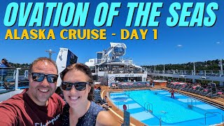 Ovation of the Seas Alaska Cruise  Sail Away From Seattle  VLOG Day 1 [upl. by Eninej]