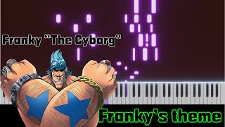 ONEPIECE OST  Frankys Theme Piano Tutorial [upl. by Tartan]