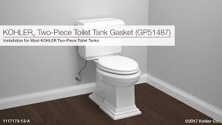 Installation  Toilet Tank and Tank Gasket GP51487 [upl. by Mariquilla]