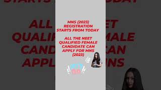 MNS 2023 REGISTRATION START  JOIN INDIAN ARMY mns neet neet2023 indianarmy shorts tranding [upl. by Genisia]