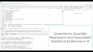 Explaining Quantile on Quantile Regression with RStudio [upl. by Hamel]