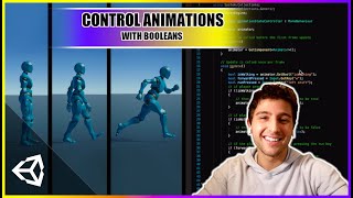 How to Animate Characters in Unity 3D  Animation Transitions With Booleans [upl. by Quillon]