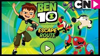 Ben 10 Games  Escape Route App Gameplay  Cartoon Network Games [upl. by Claudette]