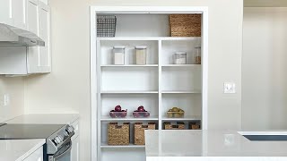 BuiltIn Pantry Shelving with a Corner [upl. by Lavery]