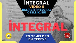 İNTEGRAL 5 Konu Anlatım Serisi BELİRSİZ İNTEGRAL ÖZELLİKLERİ [upl. by Tse]