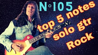 Top 5 notes solo guitar Rock  Guitare challenge N°105  Thierry Pontet [upl. by Nylanna]