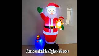 Santa Claus7 FT Inflatable Santa ClausOutdoor Decorations [upl. by Hallsy]