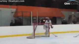 High school goalie scores on own net flips off coaches [upl. by Aedni]