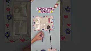 SWITCHBOARD DECORE ❤️✨ ytshortsindia diy decore [upl. by Polky56]