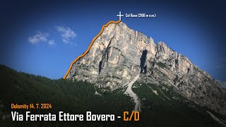 Via Ferrata Ettore Bovero  Itálie  Dolomity 2024 [upl. by Colbert949]