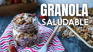 Receta de Granola Casera para tus desayunos saludables [upl. by Azil714]