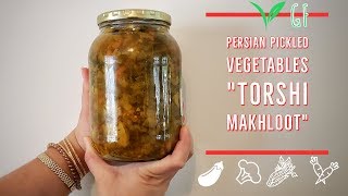 PERSIAN PICKLED VEGETABLES quotTorshi Makhlootquot l vegan amp gluten free [upl. by Aihceyt721]