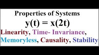 Properties Of Systems  Example 2 [upl. by Frey]