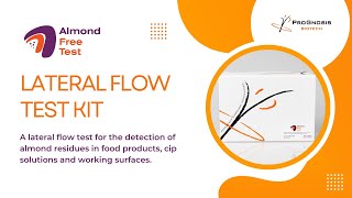 Almond Free Test  Lateral FLow  for the detection of Almond Residues [upl. by Gottwald]