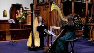 New Zealand Harp Duo St Peters concert part 1 [upl. by Laersi830]