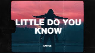 Alex amp Sierra  Little Do You Know Lyrics [upl. by Herwick]