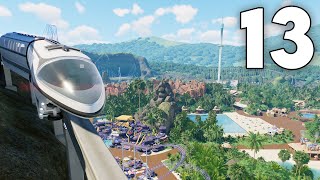 Planet Coaster 2  Part 13  Building a Futuristic Monorail Transport System [upl. by Litsyrk]