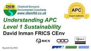 Understanding RICS APC Level 1 Sustainability Competency APC Expert Webinar [upl. by Leimad]