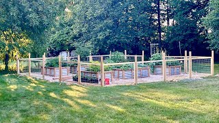 DIY Fence Build  Cattle Panel Garden Fence  Bog Life [upl. by Nevsa]