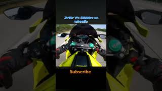 Zx10R vs BMWs1000rr wheelie automobile motovlog shortsfeed short [upl. by Nytsrik]