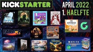 Brettspiele auf Kickstarter amp Gamefound im April 2022 1 Hälfte [upl. by Guimond]