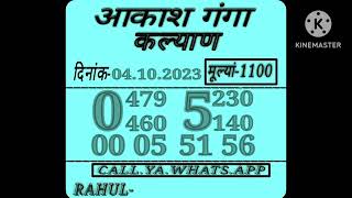 04102023 KALYAN MATKA  SATTA MATKA  KALYAN CHART  KALYAN OPEN TODAY  KALYAN PANEL CHART MATKA [upl. by Lenna180]