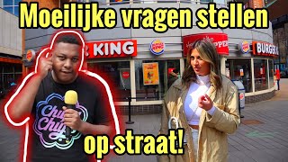 Moeilijke vragen stellen op straat [upl. by Jobey]