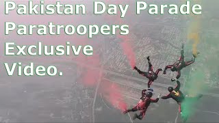 Exclusive Footage Of Paratroopers  23rd March Parade 2021  Pakistan Day  Military [upl. by Amlas]