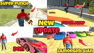 Finally New Lamborghini sian cheat code  New features  Super punch  Indian bikes driving 3d [upl. by Llevram]