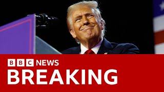 US election Donald Trump declares victory  BBC News [upl. by Elyl]