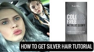 How To Get Silver Grey Hair Tutorial colour freedom  SABILLIE [upl. by Dronski782]