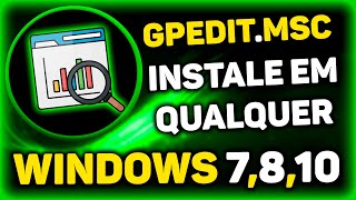 Como Instalar  gpedit msc  em qualquer windows [upl. by Ennyrb709]