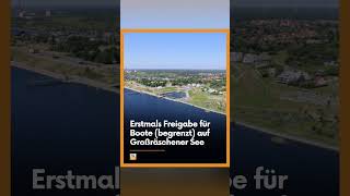 Freigabe für Bootfahren auf Großräschener See [upl. by Analli]