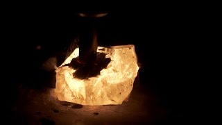 Quartz crystals EXPLODING with LIGHT Triboluminescence  Blackbody Radiation [upl. by Llahsram]