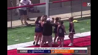 Jadyn Macher calls game in the WVSLA Div II Girls Lacrosse Championship [upl. by Ahsyia]