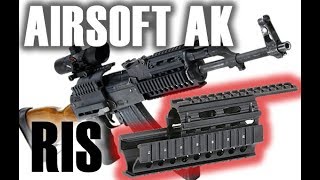 How to Replace Airsoft AK metal Picatinny Handguards on CYMA DBoys LCT VFC AКs [upl. by Albemarle]