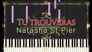 Tu Trouveras  Natasha St Pier Piano Synthesia Tutorial [upl. by Nnawaj]