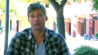 Justin Deeley on the set of Geography Club [upl. by Zsazsa]