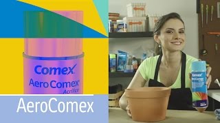 ▶️Cómo pintar macetas de barro con spray  Aero Comex Capítulo 1 [upl. by Calle]