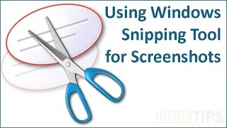 Using Windows Snipping Tool for Screenshots [upl. by Egin]