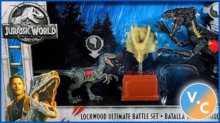 Jurassic World Battle Damage Lockwood Ultimate Battle Set Review [upl. by Lynn]