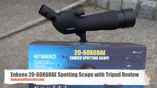 Enkeeo 2060X60AE Spotting Scope with Tripod Review [upl. by Omsoc425]