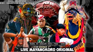 Live Jaranan MAYANGKORO ORIGINAL Feat LJHA AUDIO Live Selopuro Blitar [upl. by Ahseuqal]