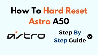 How To Hard Reset Astro A50 [upl. by Yelhs725]