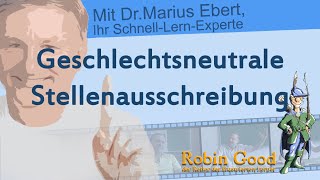 Geschlechtsneutrale Stellenausschreibung [upl. by Nowd214]