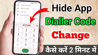 how to change lock in hide app dialer password change kaise karen  app hide dialer code change [upl. by Tess]