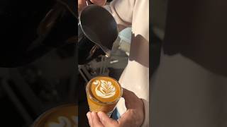 Cortado slowleaf swan latte art 🌿🦢foryoupage viralvideo tutorial lattetutorial lat [upl. by Showker]