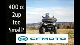 CF Moto Cforce 400 2 up braap trailriding atv quad cfmoto familytime fishing [upl. by Nahtanaoj]