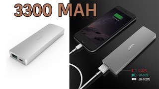 Caricabatteria portatile 3300mAh Batteria Esterna portatile Alloy Powerbank [upl. by Rooker]