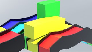 View quotIquot Block Only  Tetris Blocks Race  Softbody Simulation  YOU28 [upl. by Abekam861]